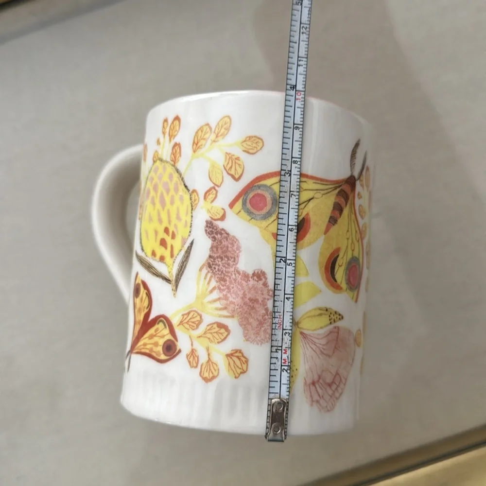 Anthropologie Peach Moth Mug butterfly Home Dodo anthro Drawer 5 - Picture 6 of 7